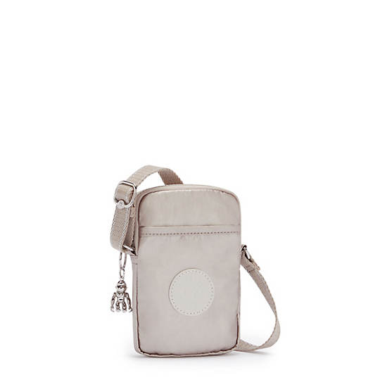 Kipling Tally Metallic Crossbody Phone Bag Metallic Glow | CA 1368IL